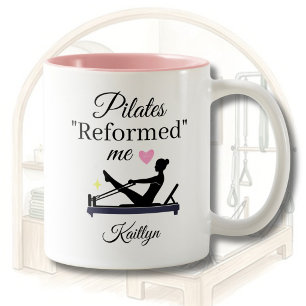 CANECA DE CAFÉ EM DOIS TONS PILATES PERSONALIZADO "REABILITADO" ME REFORMADOR