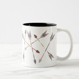 Caneca De Café Em Dois Tons Pilha da seta