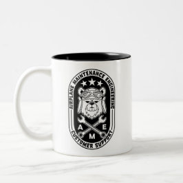 Caneca De Café Em Dois Tons Piloto Bear Mug - dupla face