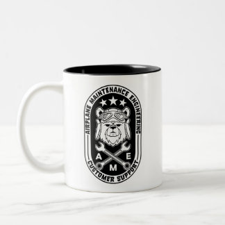 Caneca De Café Em Dois Tons Piloto Bear Mug - dupla face