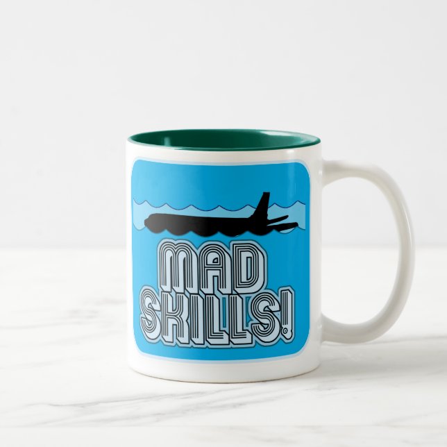 Caneca De Café Em Dois Tons Piloto de habilidades de ponta (Direita)