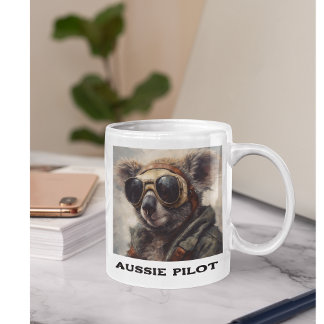 Caneca De Café Em Dois Tons Piloto Koala