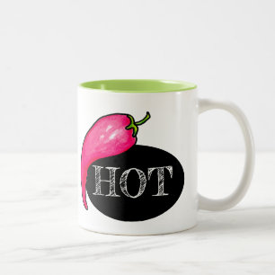 Caneca De Café Em Dois Tons Pimenta de pimentão