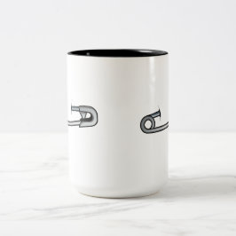 Caneca De Café Em Dois Tons Pin de segurança - Copos+