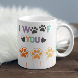 Caneca De Café Em Dois Tons Pinças de Cachorro Engraçadas