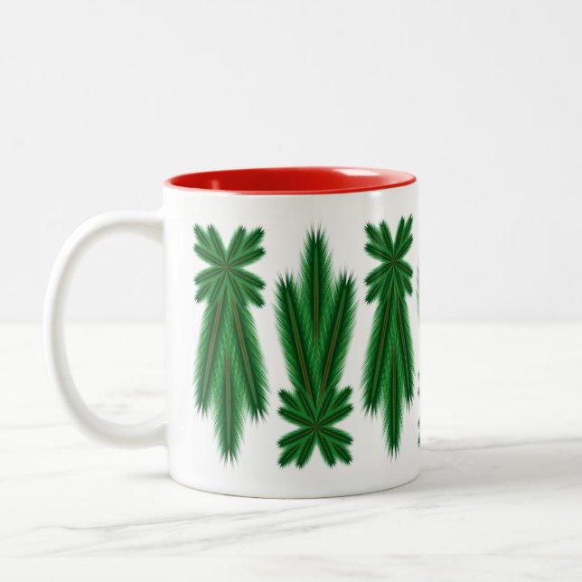 Caneca De Café Em Dois Tons Pine Comet 11oz. Mug - Vermelho (Esquerda)