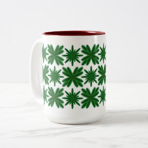 Caneca De Café Em Dois Tons Pine Snowflakes Mug 15oz.