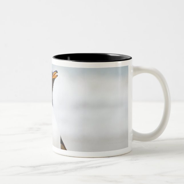Caneca De Café Em Dois Tons Pinguim de Gentoo (Direita)