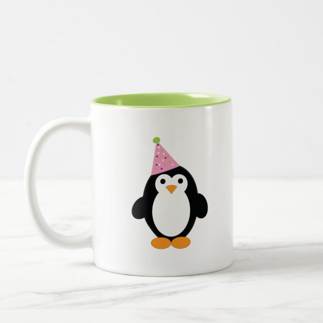 Caneca De Café Em Dois Tons Pinguim do Partido Custa (Esquerda)