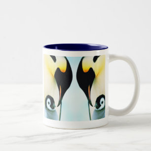 CANECA DE CAFÉ EM DOIS TONS PINGUINS