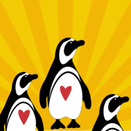 Caneca De Café Em Dois Tons Pinguins
