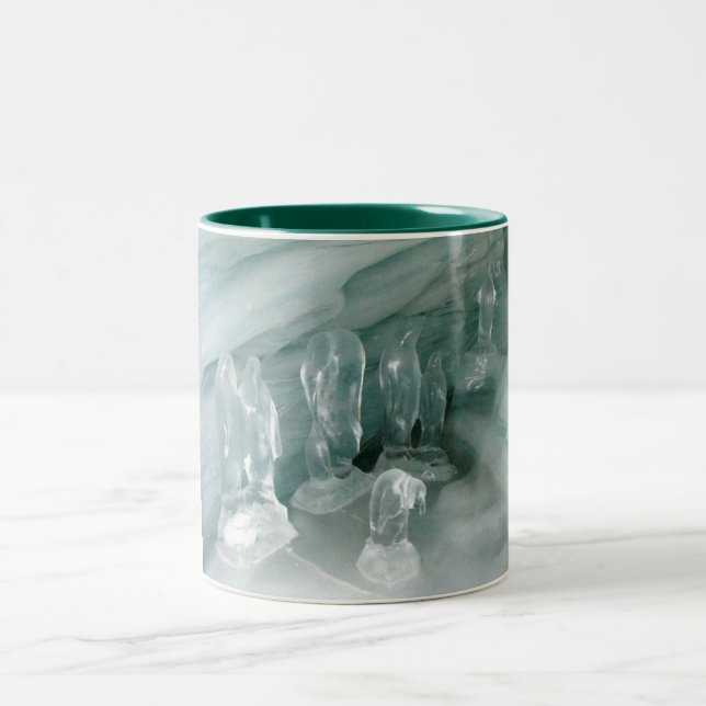 Caneca De Café Em Dois Tons Pinguins no gelo (Centro)