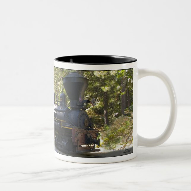 Caneca De Café Em Dois Tons Pinho RR do açúcar de Yosemite Mt. (Direita)
