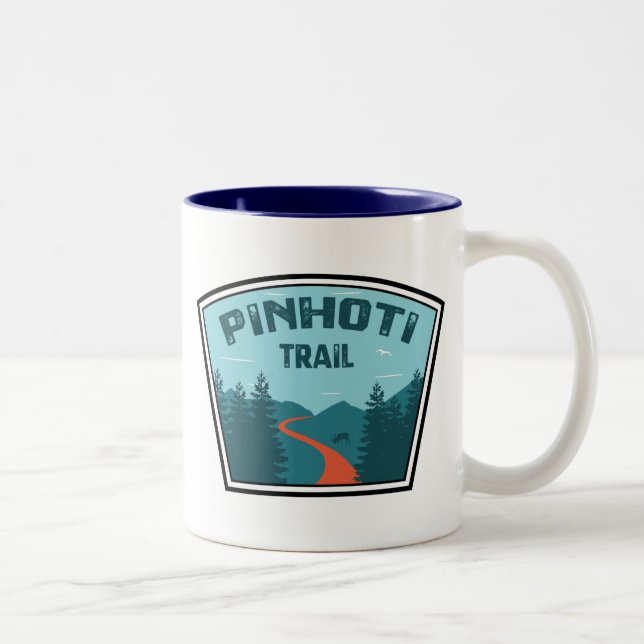 Caneca De Café Em Dois Tons Pinhoti Trail Alabama Georgia (Direita)