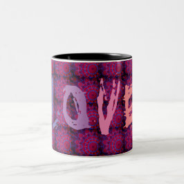 CANECA DE CAFÉ EM DOIS TONS PINK AMOR COR PRETA PURPLE CAFÉ DE BINTONO