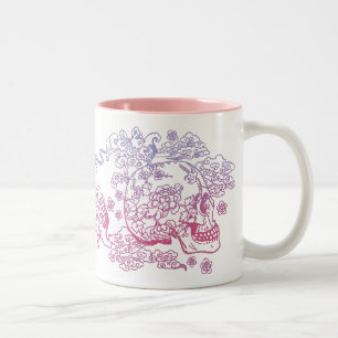 Caneca De Café Em Dois Tons Pink Blossom Skype