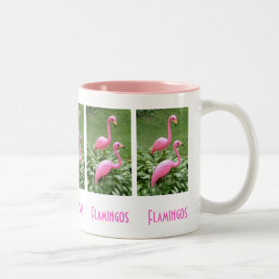 CANECA DE CAFÉ EM DOIS TONS PINK FLAMINGOS