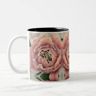 Caneca De Café Em Dois Tons Pink Peony Coffee Mug