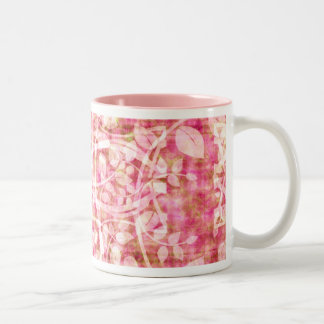 Caneca De Café Em Dois Tons PinkLeaves Mug