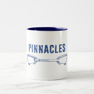 Caneca De Café Em Dois Tons Pinnacle National Park Escalando rápido