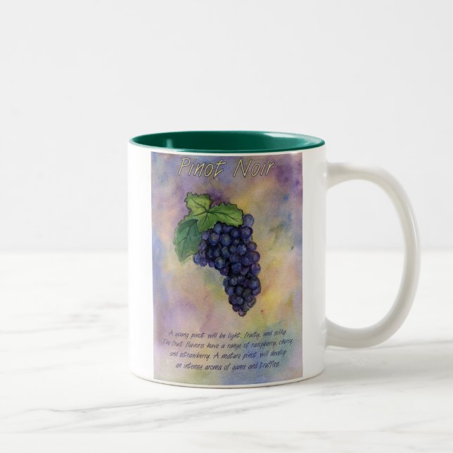 Caneca De Café Em Dois Tons Pinot Noir Wine Mug (Direita)