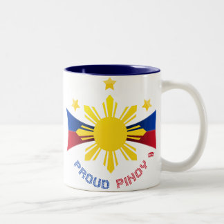 Caneca De Café Em Dois Tons Pinoy orgulhoso