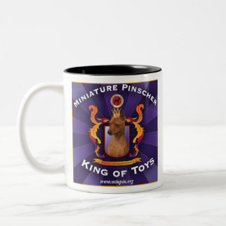 Caneca De Café Em Dois Tons Pinscher diminuto, rei dos brinquedos
