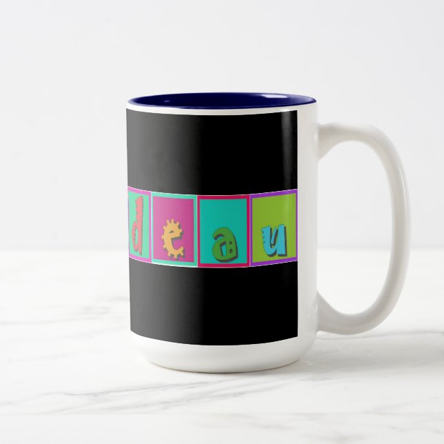 Caneca De Café Em Dois Tons pintadeau pintadine (Direita)