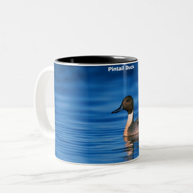 Caneca De Café Em Dois Tons Pintail Duck (Frente Esquerda)