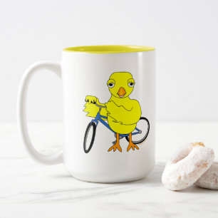 Caneca De Café Em Dois Tons Pintinho Biker