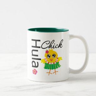 Caneca De Café Em Dois Tons Pintinho de Hula Havaí