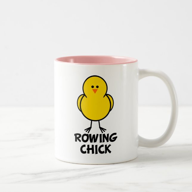 Caneca De Café Em Dois Tons Pintinho do enfileiramento (Direita)