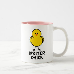 Caneca De Café Em Dois Tons Pintinho do escritor