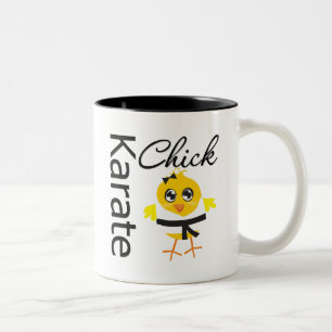 Caneca De Café Em Dois Tons Pintinho do karaté