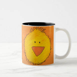 Caneca De Café Em Dois Tons Pintinho pintado