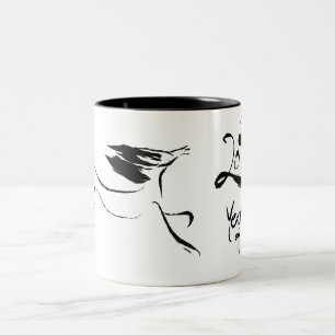 Caneca De Café Em Dois Tons Pintura original 3 Cavalo Ano Novo Chinês 2026 TM