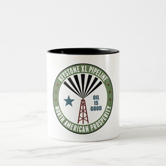 Caneca De Café Em Dois Tons Pipeline Keystone XL (Centro)