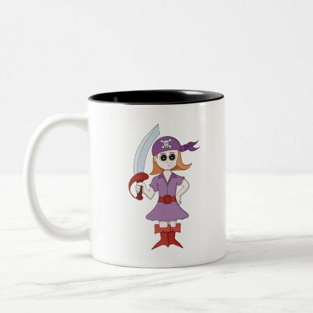 Caneca De Café Em Dois Tons Pirata (Esquerda)