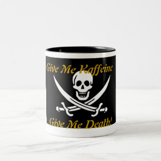 Caneca De Café Em Dois Tons Pirata de Kaffeine