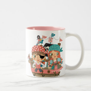Caneca De Café Em Dois Tons Piratas femininos