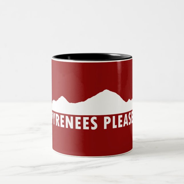 Caneca De Café Em Dois Tons Pirenéus Por Favor (Centro)