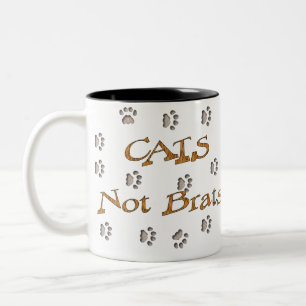 Caneca De Café Em Dois Tons Pirralhos dos gatos não
