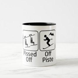 Caneca De Café Em Dois Tons Piscado Do Pistão