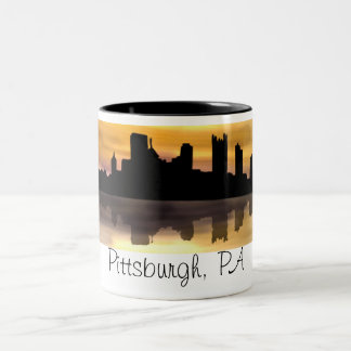 Caneca De Café Em Dois Tons Pittsburgh, PA