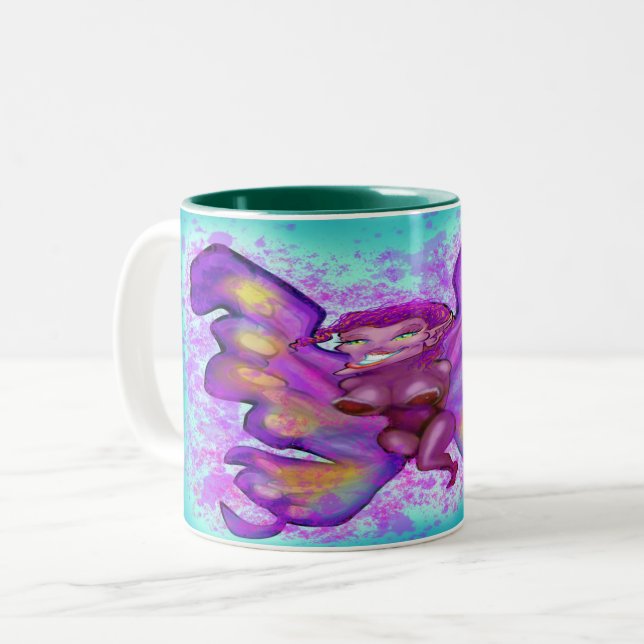 Caneca De Café Em Dois Tons Pixie - Mug De Café De Duas Toneladas (Frente Esquerda)