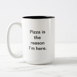Caneca De Café Em Dois Tons Pizza Lover Mug | Presente personalizado