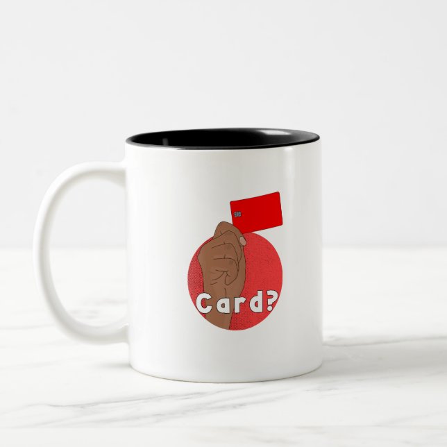 Caneca De Café Em Dois Tons Placa (Esquerda)