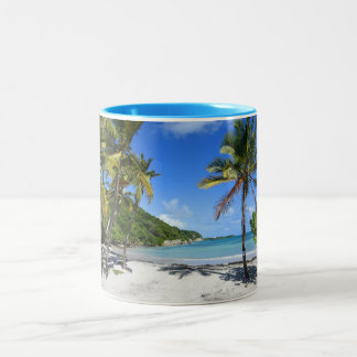 Caneca De Café Em Dois Tons plage de guadeloupe