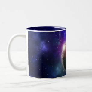 Caneca De Café Em Dois Tons Planeta Dos Sonhos,
