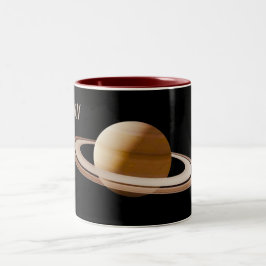 Caneca De Café Em Dois Tons Planetas Mug.